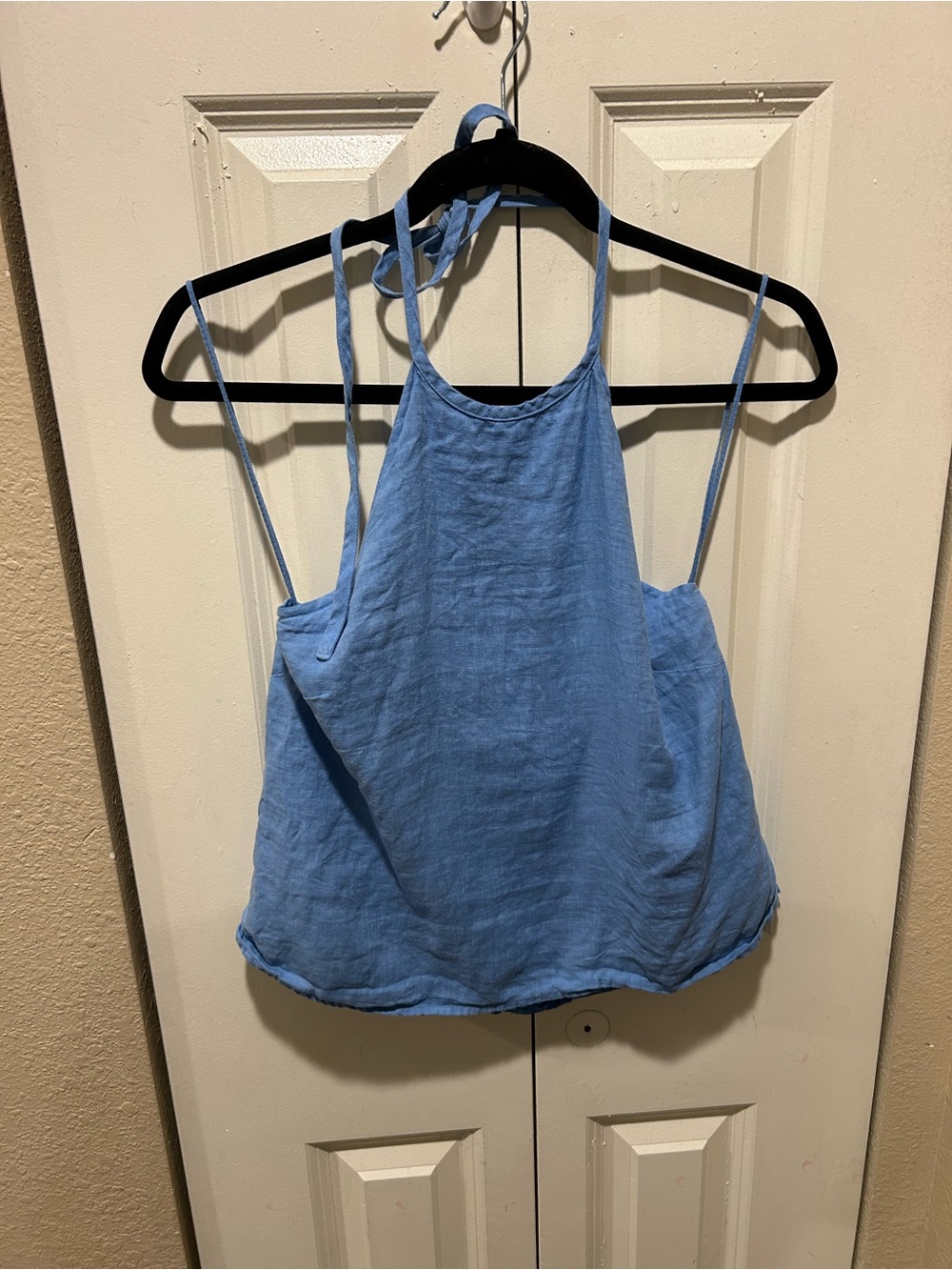 Anthropologie Bella Dahl Linen 100% Halter Neck Top , size Small - Picture 3 of 7